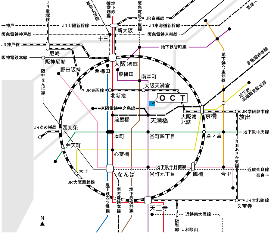 pct：路線図