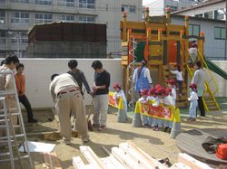 photo: 大工技能ものづくり学科2年生・最後の学外実習