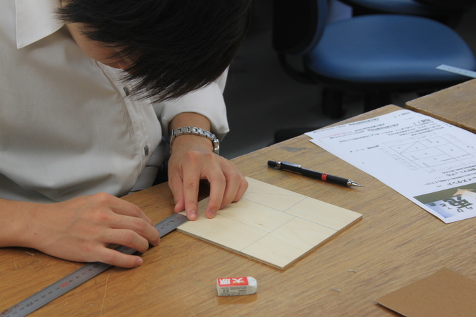 photo: 学校見学 大工技能学科のモノづくり体験！