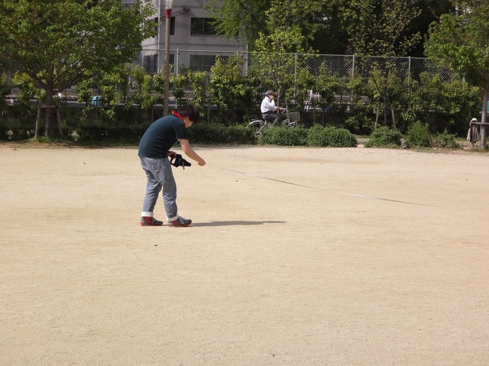 photo: オフィスビルの大きさを体感　in靭公園　　　─オフィスビルの設計─
