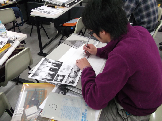 photo: 建築設備学科2年　建築設備製図2