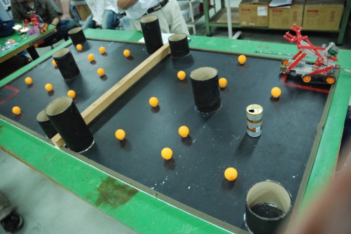 photo: 製作実習基礎　ピン球搬送車記録会