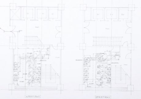 photo: 事務所ビルの設備設計: 給排水・電気設備図面